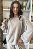 Terry B Classic Sweatshirt Stone 